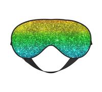 Brillo arcoiris multicolor, Cubreojos completos Antifaz bloqueador de luz Antifaz para dormir Antifaz suave con los ojos vendados Noche