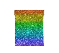 Brillo Arcoiris Multicolor, Squeeze Top Wallet Bolsa de Almacenamiento para Mujer Monedero pequeño Bolsa de Cambio