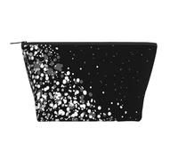 Brillo Blanco Negro, Bolsa de artículos de tocador Bolsa de Maquillaje Bolsa de cosméticos Bolsa de artículos de tocador de Viaje portátil