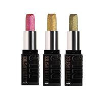 Brillo de labios brillantes, juego de 3 piezas con purpurina para maquillaje de labios, resistente a la abrasión, lápiz labial duradero, para mujeres y niñas, trabajo, vacaciones, celebración, día de
