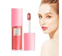 Brillo de labios con purpurina - Lápiz labial con aceite labial con purpurina Lip Glaze | Lápiz labial líquido brillante hidratante y reluciente | Suministros de maquillaje nutritivo Bálsamo labial pa