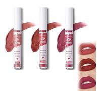 Brillo de labios de larga duración, juego de tintes labiales resistentes al agua y no pegajosos, tinte multiusos para labios y mejillas, aceite hidratante para labios, para labios suaves y naturalment