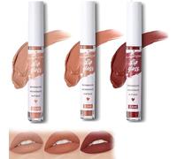 Brillo de labios de larga duración, juego de tintes labiales resistentes al agua y no pegajosos, tinte multiusos para labios y mejillas, aceite hidratante para labios, para labios suaves y naturalment