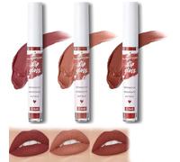 Brillo de labios de larga duración, juego de tintes labiales resistentes al agua y no pegajosos, tinte multiusos para labios y mejillas, aceite hidratante para labios, para labios suaves y naturalment