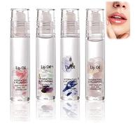 Brillo de labios hidratante de cristal natural Brillo de labios de relleno transparente Brillo de labios Roll On Brillo de labios de larga duración Alto brillo Aceite de labios antiadherente Relleno d