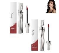 Brillo de labios marrón mate, resistente al agua y de alta pigmentación, resistente a las manchas, color marrón oscuro para mujeres, retención de color durante todo el día y fácil aplicación (2