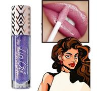 Brillo de Labios Negro Diamante Miss Lady, Labial Líquido Brillante que Cambia de Color, Labial Mágico con Brillo Diamante que Cambia de Color, Hidratante de Larga Duración