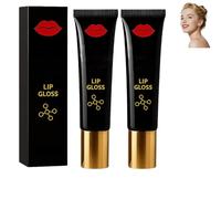 Brillo de labios, suero potenciador de labios avanzado, gel hidratante para labios, reduce las finas líneas, hidrata sin pegajosidad, crea un rostro refinado (2pcs)