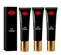 Brillo de labios, voluminizador de labios, suero potenciador de labios avanzado, aceite hidratante para labios, hidratante, no pegajoso, cuidado labial diario (3pcs)