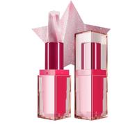 Brillo de larga duración, altamente pigmentado, resistente al agua | Bálsamo labial hidratante con purpurina, versátil y brillante, color intenso para labios, mejillas, mujer, para