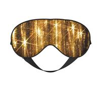 Brillo de lentejuelas doradas, Cubreojos completos Antifaz bloqueador de luz Antifaz para dormir Antifaz suave con los ojos vendados Noche