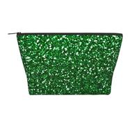 Brillo de Lentejuelas Verdes, Bolsa de artículos de tocador Bolsa de Maquillaje Bolsa de cosméticos Bolsa de artículos de tocador de Viaje portátil