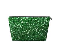 Brillo de Lentejuelas Verdes, Bolsa de artículos de tocador Bolsa de Maquillaje Bolsa de cosméticos Bolsa de artículos de tocador de Viaje portátil