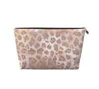 Brillo de Tigre de Oro Rosa, Bolsa de Maquillaje Bolsa de cosméticos Bolsa de artículos de tocador de Viaje portátil Bolsa de artículos de tocador