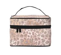 Brillo de Tigre de Oro Rosa, Bolsa de Maquillaje Bolsa de cosméticos Bolsa de Aseo de Viaje portátil Estuche para lápices