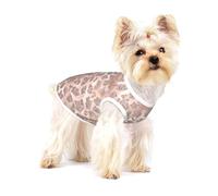 Brillo de Tigre de Oro Rosa,Camiseta de algodón sin Mangas para Mascotas, Chaleco Transpirable, Suave y elástico para Cachorros,S