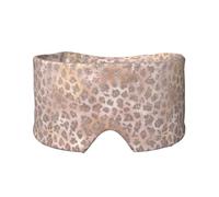Brillo de tigre de oro rosa,Máscara para ojos con bloqueo de luz y protección ocular completa para dormir, orejeras y ojos.
