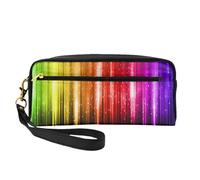 Brillo del Arco Iris, Bolsa de Maquillaje Bolsa de cosméticos Bolsa de Aseo de Viaje portátil Estuche de Cuero para Mujeres y niñas