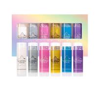 Brillo Del Cuerpo - Body Body Body Glitter Face | 6 Colores High Gloss Stick, Cuerpo A Prueba De Sudor Brillo Brillante Para El Escenario Beach Beach Halloween Cheerleading Dance Dance Cosplay