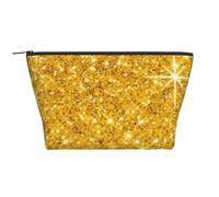 Brillo Dorado, Bolsa de artículos de tocador Bolsa de Maquillaje Bolsa de cosméticos Bolsa de artículos de tocador de Viaje portátil
