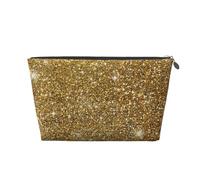 Brillo Dorado Brillo Reluciente Brillante, Bolsa de artículos de tocador Bolsa de Maquillaje Bolsa de cosméticos Bolsa de artículos de tocador de Viaje portátil