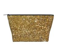 Brillo Dorado Brillo Reluciente Brillante, Bolsa de artículos de tocador Bolsa de Maquillaje Bolsa de cosméticos Bolsa de artículos de tocador de Viaje portátil
