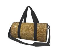 Brillo Dorado Brillo Reluciente Brillante, Bolsa de Viaje de Gran Capacidad, Bolso Redondo, Bolsa de Viaje Deportiva, Bolsa de Mano, Bolsa de Fitness