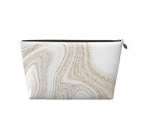 Brillo Dorado de mármol Blanco, Bolsa de artículos de tocador Bolsa de Maquillaje Bolsa de cosméticos Bolsa de artículos de tocador de Viaje portátil