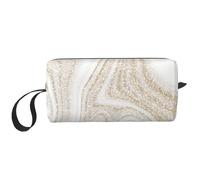 Brillo Dorado de mármol Blanco, Bolsa de Maquillaje Bolsa de cosméticos Bolsa de artículos de tocador de Viaje portátil Bolsa de Maquillaje