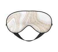Brillo dorado de mármol blanco, Cubreojos completos Antifaz bloqueador de luz Antifaz para dormir Antifaz suave con los ojos vendados Noche