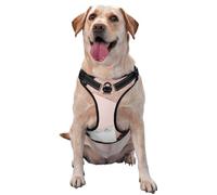 Brillo Dorado Rosa, mármol Blanco y Negro geométrico,Arnés para Mascotas, arnés Reflectante Ajustable para Perros,M