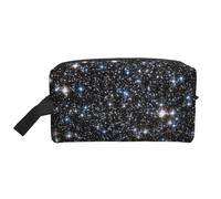 Brillo Galaxy Impreso No Brillo Real, Bolsa de Maquillaje Bolsa de cosméticos Bolsa de artículos de tocador de Viaje portátil Organizador de Bolsa de Maquillaje