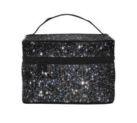 Brillo Galaxy Impreso No Brillo Real, Bolsa de Maquillaje Bolsa de cosméticos Bolsa de artículos de tocador de Viaje portátil Estuche para lápices Bolsa de artículos de tocador