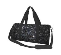 Brillo Galaxy Impreso No Brillo Real, Bolsa de Viaje de Gran Capacidad, Bolso Redondo, Bolsa de Viaje Deportiva, Bolsa de Mano, Bolsa de Fitness