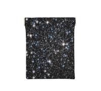 Brillo Galaxy Impreso No Brillo Real, Squeeze Top Wallet Bolsa de Almacenamiento para Mujer Monedero pequeño Bolsa de Cambio