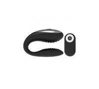 Brillo glam We Love Vibrador Parejas Control Remoto Negro 1 ud