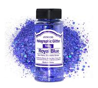 Brillo holográfico Chunky Azul Real, 100 g Chunky Lentejuelas, Craft Glitter para resina, cara, arte de uñas, cuerpo, Slime, Festival Party Art