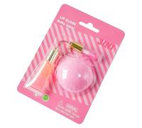 Brillo Labial de Larga Duración - Tinte Labial de Larga Duración con Llavero,Cosmético con para Niñas, Barra Líquida para Viaje