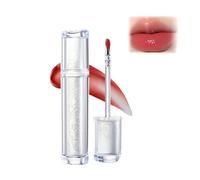 Brillo labial Ice Water, aceite labial con color y gel hidratante, tinte labial hidratante antiadherente for un acabado brillante, efecto voluminizador de larga duración, belleza natural.(#04)