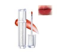 Brillo labial Ice Water, aceite labial con color y gel hidratante, tinte labial hidratante antiadherente for un acabado brillante, efecto voluminizador de larga duración, belleza natural.(#05)