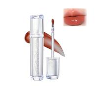 Brillo labial Ice Water, aceite labial con color y gel hidratante, tinte labial hidratante antiadherente for un acabado brillante, efecto voluminizador de larga duración, belleza natural.(#06)