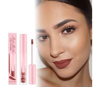 Brillo Labial Mate Marrón Rojizo, Hidratante, Suave, Voluminizador, Nutritivo, Realza El Tono, Labial De Larga Duración.(3PCS)