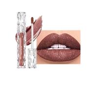 Brillo labial mate perlado, barra de labios con brillo metálico, fórmula hidratante y nutritiva, color intenso, brillante y no pegajoso, maquillaje labial a prueba de manchas para un look lujoso