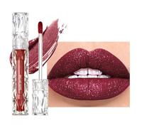Brillo labial mate perlado, barra de labios con brillo metálico, fórmula hidratante y nutritiva, color intenso, brillante y no pegajoso, maquillaje labial a prueba de manchas para un look lujoso