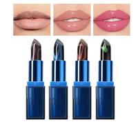 Brillo Labial Que Cambia De Color | Bálsamo Labial Tintado 4X | Hidratación Y Duradera Para Labios Voluminosos Con Look Atractivo