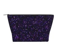 Brillo Morado Amatista Oscuro, Bolsa de artículos de tocador Bolsa de Maquillaje Bolsa de cosméticos Bolsa de artículos de tocador de Viaje portátil
