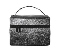 Brillo Plateado Brillante, Bolsa de Maquillaje Bolsa de cosméticos Bolsa de Aseo de Viaje portátil Estuche para lápices
