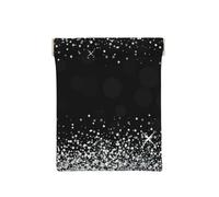 Brillo Plateado Brillante, Squeeze Top Wallet Bolsa de Almacenamiento para Mujer Monedero pequeño Bolsa de Cambio