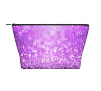 Brillo púrpura Brillante, Bolsa de artículos de tocador Bolsa de Maquillaje Bolsa de cosméticos Bolsa de artículos de tocador de Viaje portátil