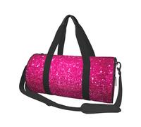 Brillo Rosa, Bolsa de Viaje de Gran Capacidad, Bolso Redondo, Bolsa de Viaje Deportiva, Bolsa de Mano, Bolsa de Fitness